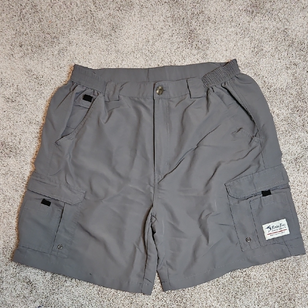 Bimini Bay Gray Cargo Shorts for Men